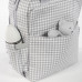 Mochila I love vichy gris de Walking Mum